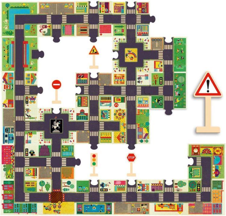 Djeco Pop to Play Puzzle The City (dj07161) - SPADT - speelgoed met advies