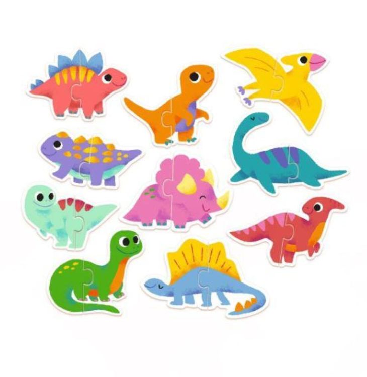 Djeco Puzzel Duo Dinosaurussen (dj08263) - SPADT - speelgoed met advies