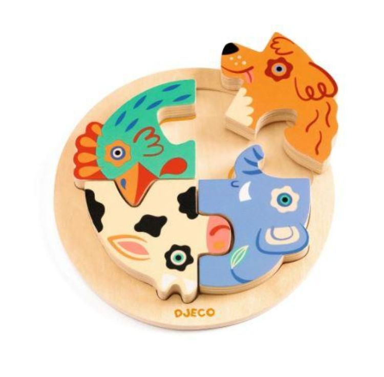 Djeco Puzzel Rondo Dog (dj01105) - SPADT - speelgoed met advies