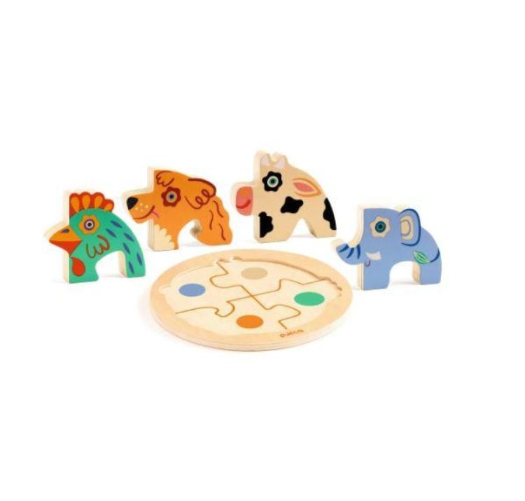 Djeco Puzzel Rondo Dog (dj01105) - SPADT - speelgoed met advies