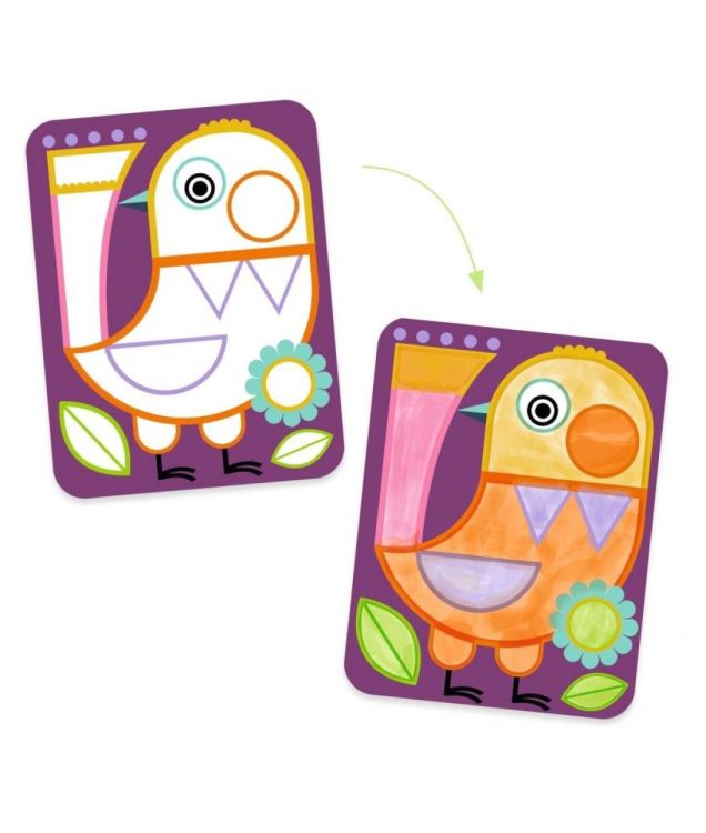 Djeco Schilderen met een palet 'Bolle Wangetjes' (dj09133) - SPADT - speelgoed met advies