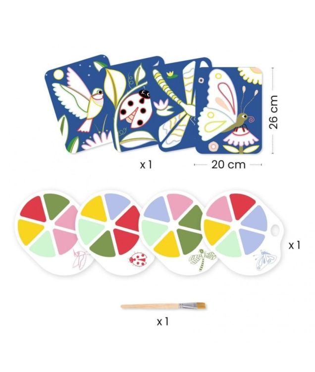 Djeco Schilderen met een palet 'Kleine Beestjes' (dj09134) - SPADT - speelgoed met advies