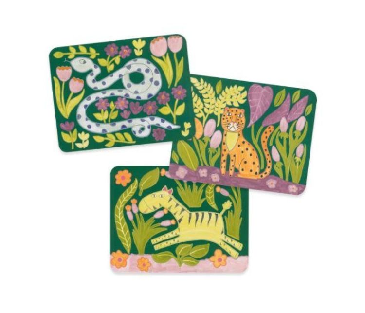 Djeco Schilderen met een palet 'Wilde Dieren' (dj09132) - SPADT - speelgoed met advies