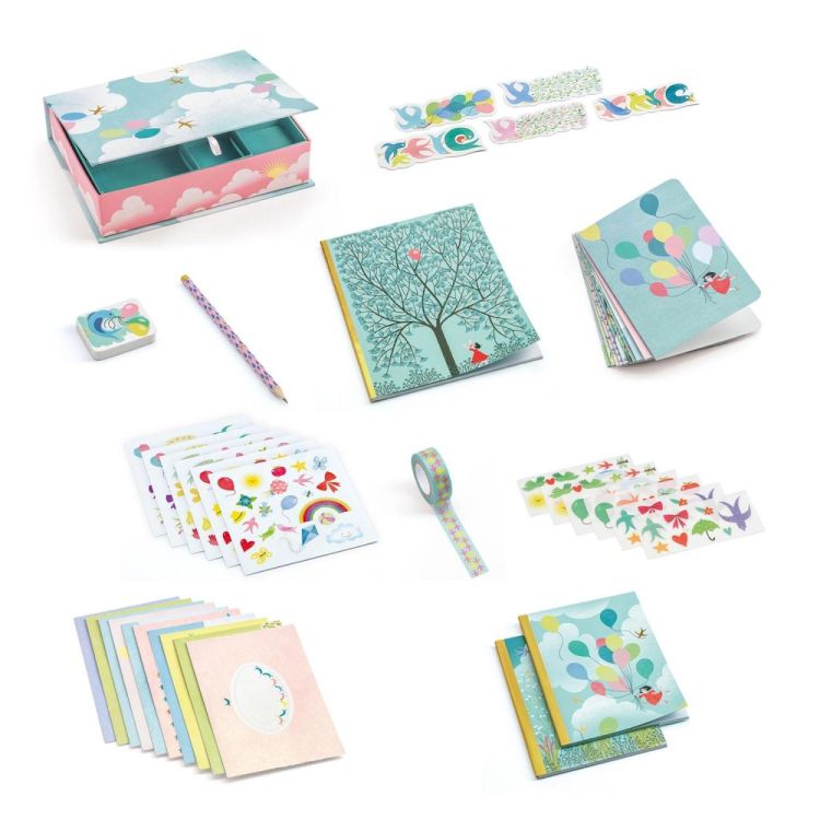 Djeco Schrijfbox 'My Stationery Charlotte' (dd03502) - SPADT - speelgoed met advies