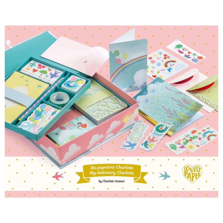 Djeco Schrijfbox 'My Stationery Charlotte' (dd03502) - SPADT - speelgoed met advies