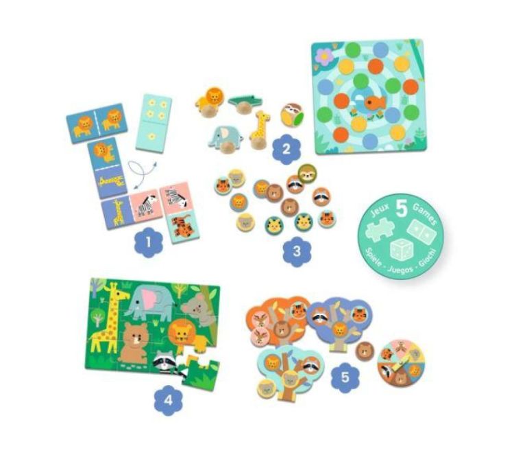 Djeco Spellendoos Wilde Dieren (dj08276) - SPADT - speelgoed met advies