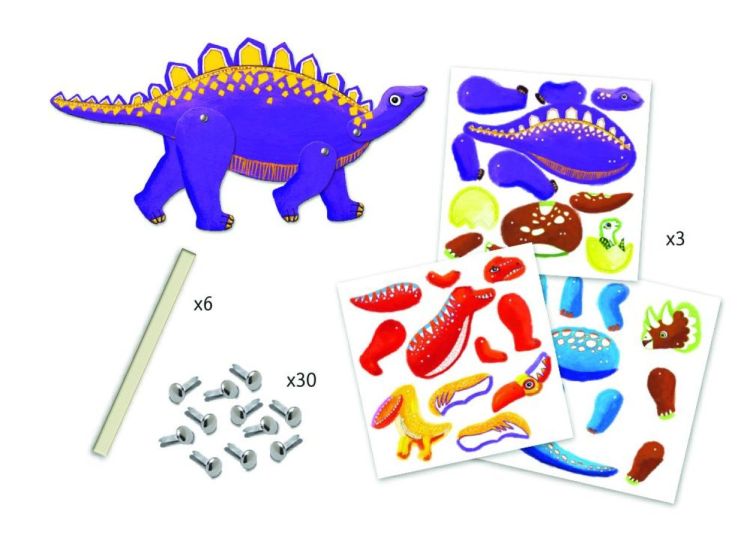 Djeco Splitpen Figuren Dinosaurussen (dj09680) - SPADT - speelgoed met advies