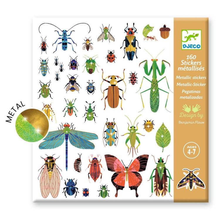 Djeco Stickers Insecten (160) (dj09282) - SPADT - speelgoed met advies