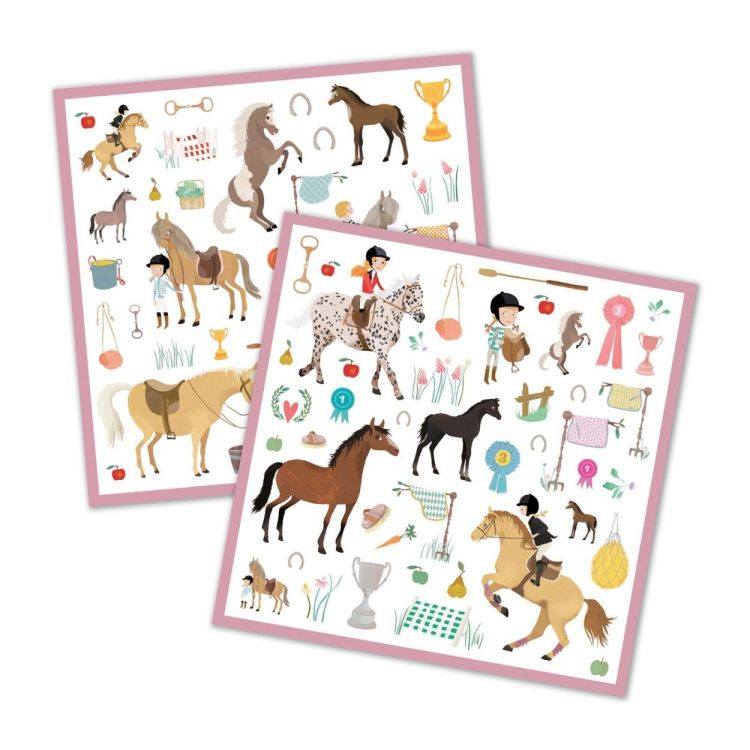 Djeco Stickers Paarden (160) (DJ08881) - SPADT - speelgoed met advies