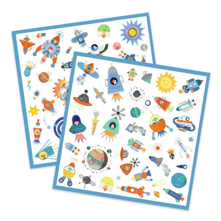 Djeco Stickers Ruimte (160) (dj09270) - SPADT - speelgoed met advies