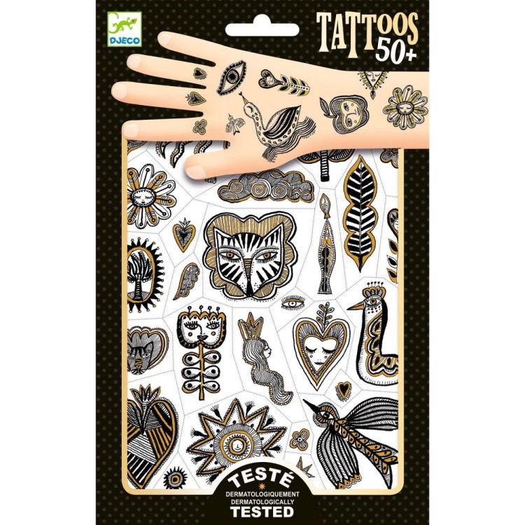 Djeco Tattoos 'Golden Chic' (dj09595) - SPADT - speelgoed met advies