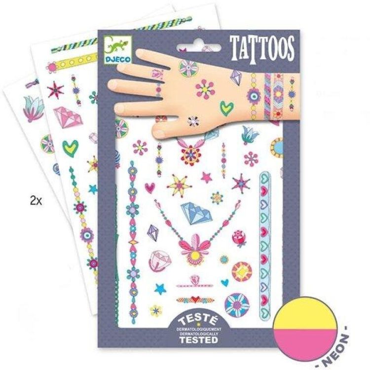 Djeco Tattoos 'Jenni's Jewels' (dj09587) - SPADT - speelgoed met advies