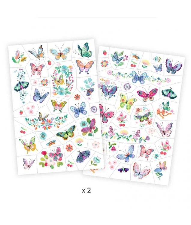 Djeco Tattoos 'Wonderwaarlijke Vlinders' (dj09249) - SPADT - speelgoed met advies