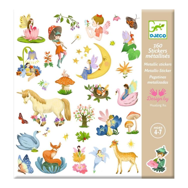 Djeco Textuurstickers 'Fantasy' (160) (dj09279) - SPADT - speelgoed met advies