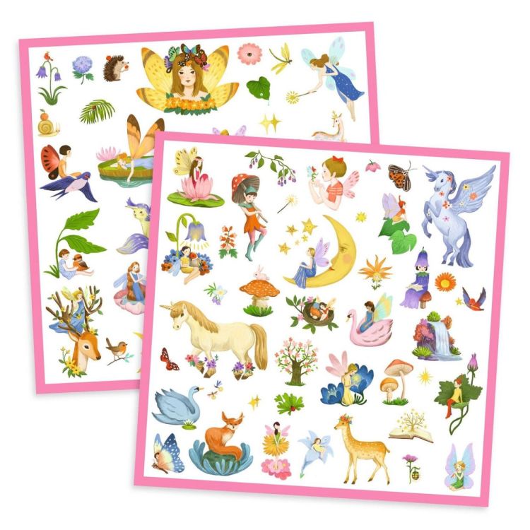 Djeco Textuurstickers 'Fantasy' (160) (dj09279) - SPADT - speelgoed met advies