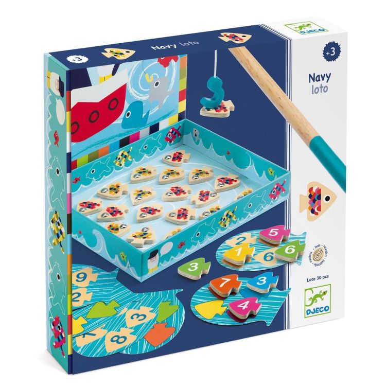 Djeco Visspel 'Navy Loto' (dj01688) - SPADT - speelgoed met advies