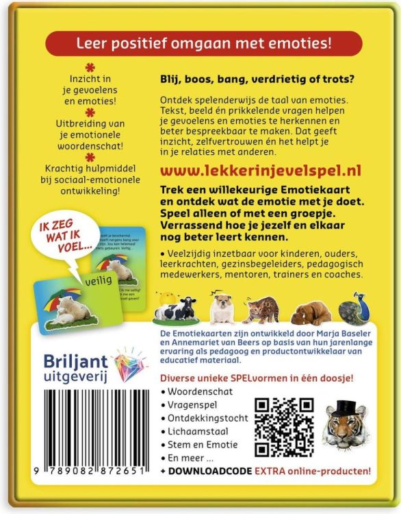 Dubbelzes Lekker in Je Vel spel (BRI-LEK) - SPADT - speelgoed met advies