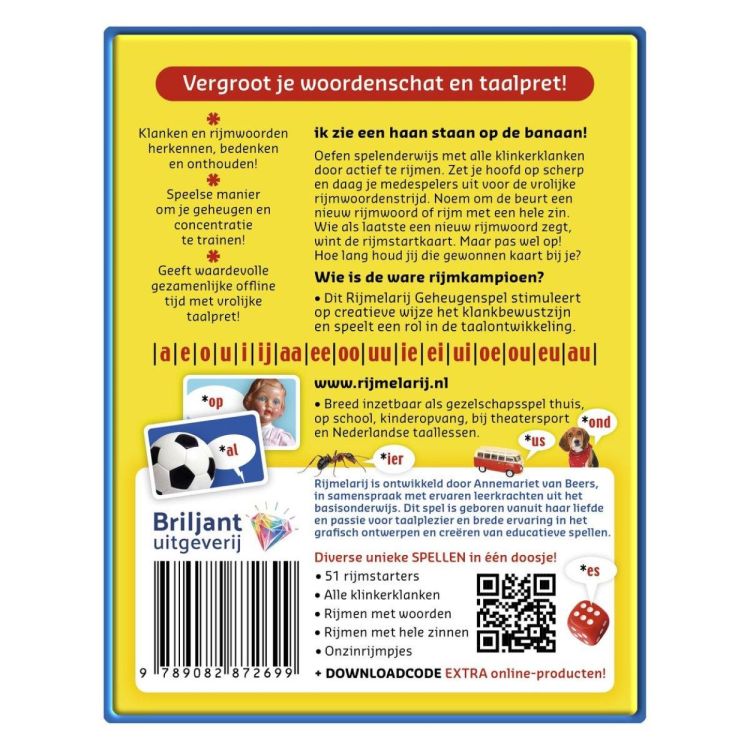 Dubbelzes Rijmelarij (BRI-RIJ) - SPADT - speelgoed met advies
