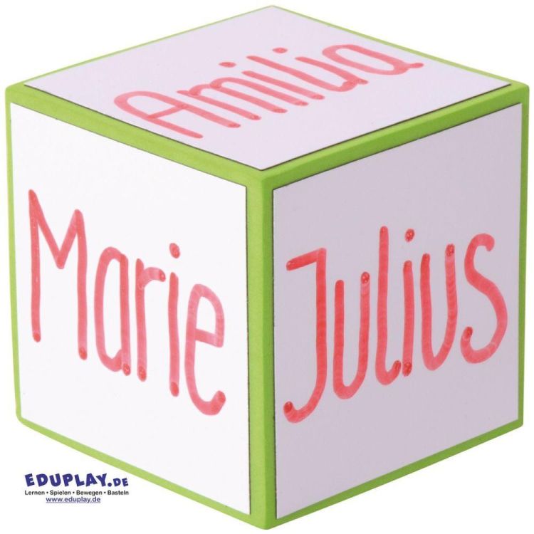 Eduplay Uitwisbare Dobbelstenen (set van 4) (120594) - SPADT - speelgoed met advies