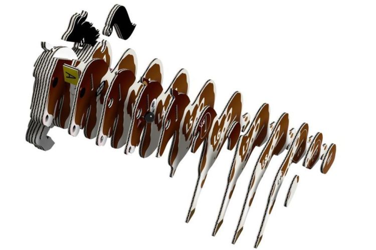 Eugy Eugy 3D Model 'Boerderijdier/Paard' (5314134) - SPADT - speelgoed met advies