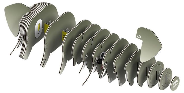 Eugy Eugy 3D Model 'Wild Dier/Olifant' (5313908) - SPADT - speelgoed met advies