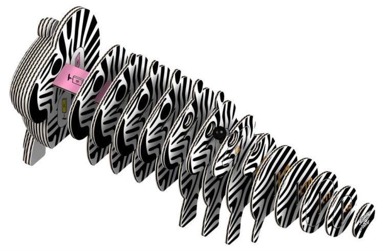 Eugy Eugy 3D Model 'Wild Dier/Zebra' (5313906) - SPADT - speelgoed met advies