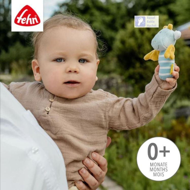 Fehn Mini Rammelaar Draak (65350) - SPADT - speelgoed met advies