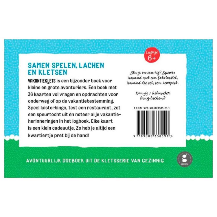 Gezinnig Vakantieklets (2499) - SPADT - speelgoed met advies
