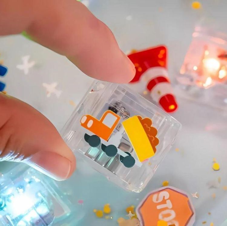 Glo Pals Glo Pals Light-Up Cubes Auto (GP 6PK AUTO) - SPADT - speelgoed met advies
