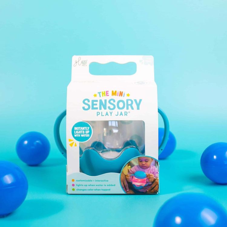 Glo Pals Glo pals Mini Sensory Play Jar blue (GPMINIJAR-BLUE) - SPADT - speelgoed met advies