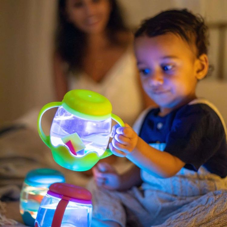 Glo Pals Glo pals Mini Sensory Play Jar green (GPMINIJAR-GREEN) - SPADT - speelgoed met advies