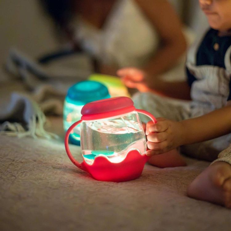 Glo Pals Glo pals Mini Sensory Play Jar Pink (GPMINIJAR-PINK) - SPADT - speelgoed met advies