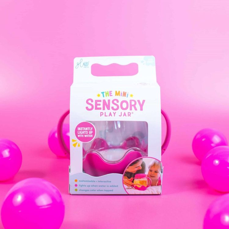 Glo Pals Glo pals Mini Sensory Play Jar Pink (GPMINIJAR-PINK) - SPADT - speelgoed met advies