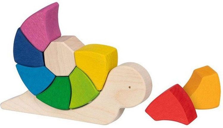 Goki Evolution Puzzel en Bouwspel Slak (8658368) - SPADT - speelgoed met advies