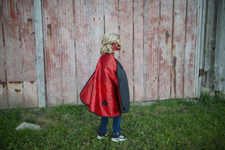 Great Pretenders Reversible Cape Spider/Bat met Masker (55273) - SPADT - speelgoed met advies