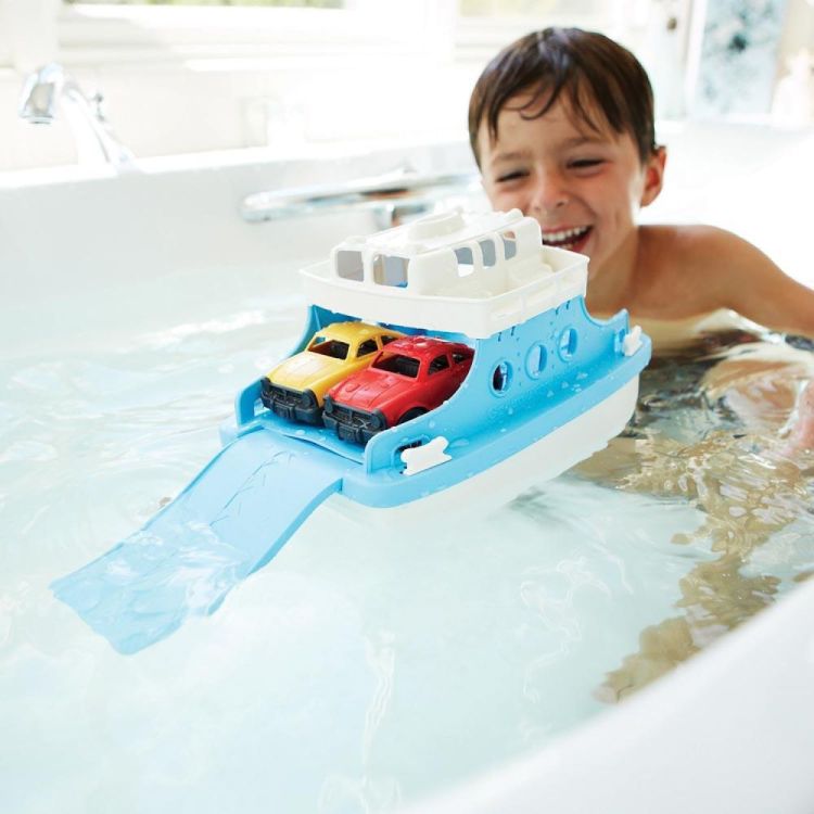 Green Toys Ferry boot met auto's (GTFRBA1038) - SPADT - speelgoed met advies