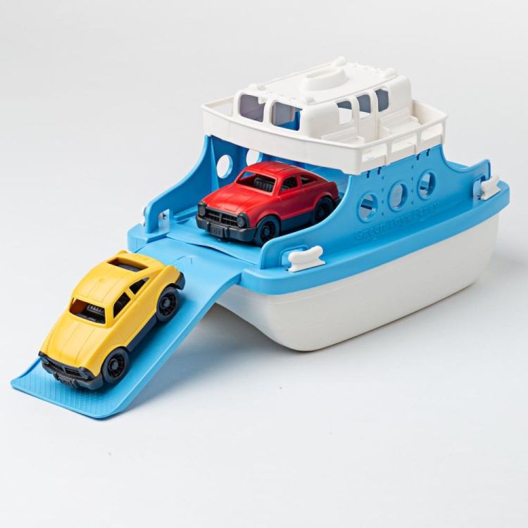 Green Toys Ferry boot met auto's (GTFRBA1038) - SPADT - speelgoed met advies