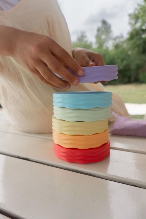 Grennn Wave Regenboogbakjes Pastel () - SPADT - speelgoed met advies