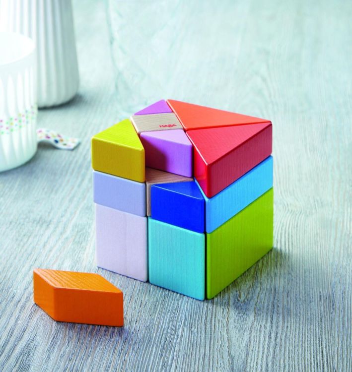 Haba 3D Compositiespel Tangram Kubus (305778) - SPADT - speelgoed met advies