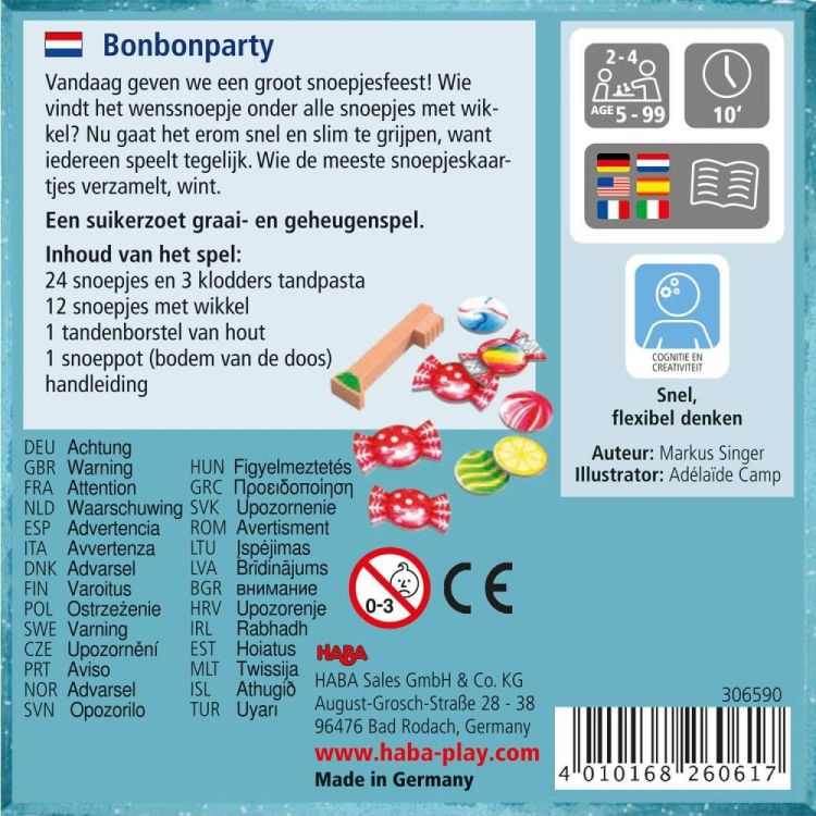 Haba Bonbonparty (306590) - SPADT - speelgoed met advies