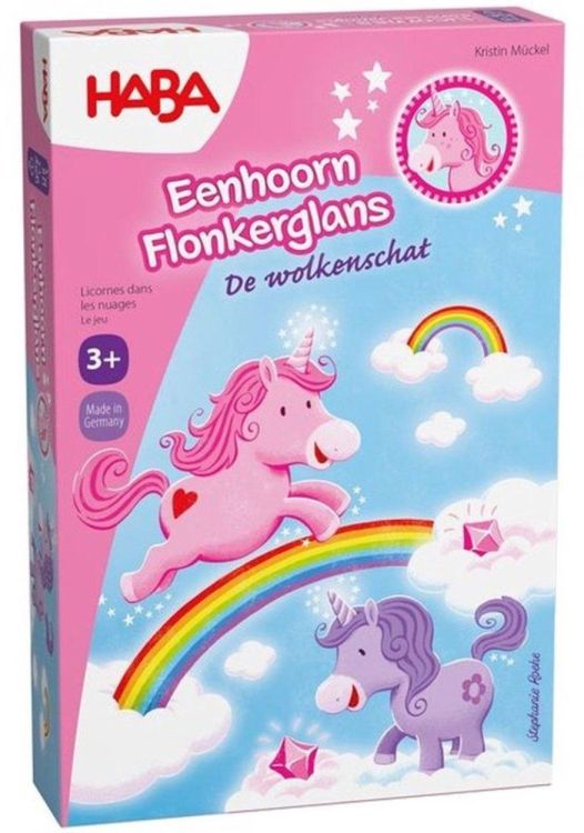 Haba Eenhoorn Flonkerglans – De Wolkenschat (2012230004) - SPADT - speelgoed met advies