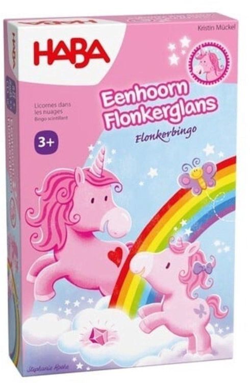 Haba Eenhoorn Flonkerglans Flonkerbingo (2012212003) - SPADT - speelgoed met advies