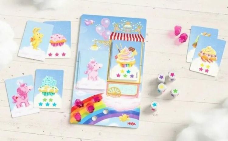 Haba Eenhoorn Flonkerglans – Magisch Dobbelplezier (2013170003) - SPADT - speelgoed met advies