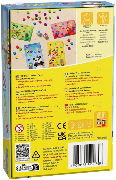 Haba Hoera! Confetti Party (2012214003) - SPADT - speelgoed met advies