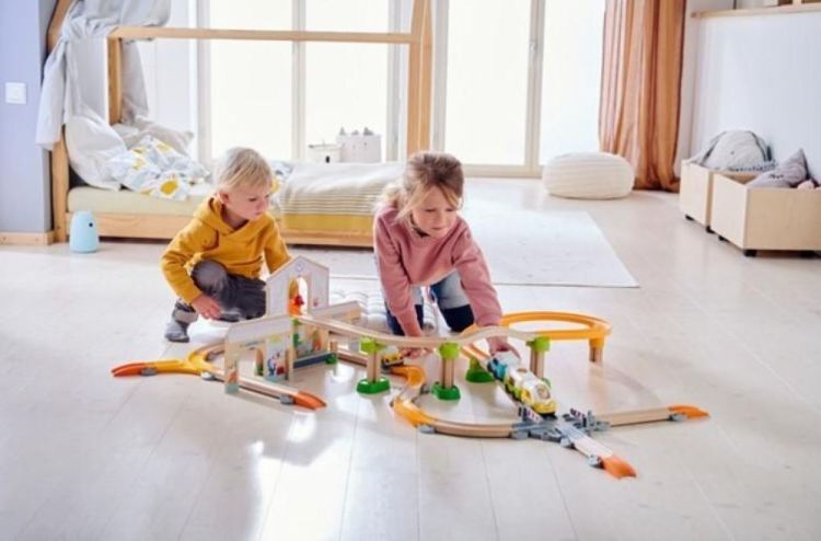 Haba Kullerbü Speelbaan Treinstation (1306745001) - SPADT - speelgoed met advies