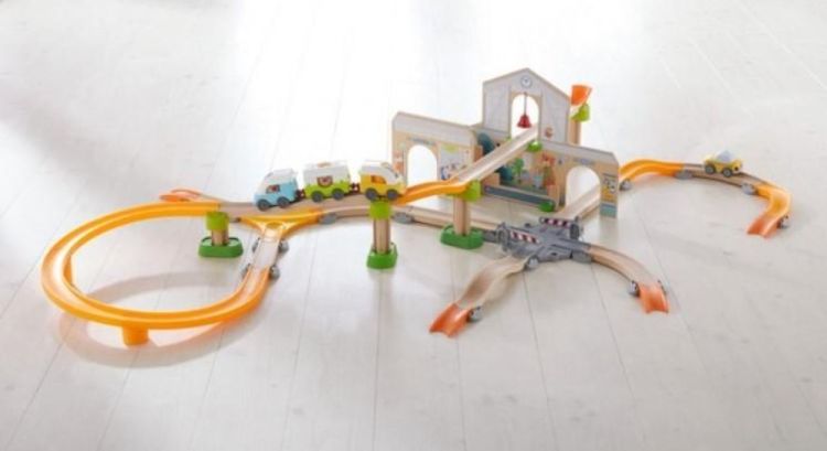Haba Kullerbü Speelbaan Treinstation (1306745001) - SPADT - speelgoed met advies