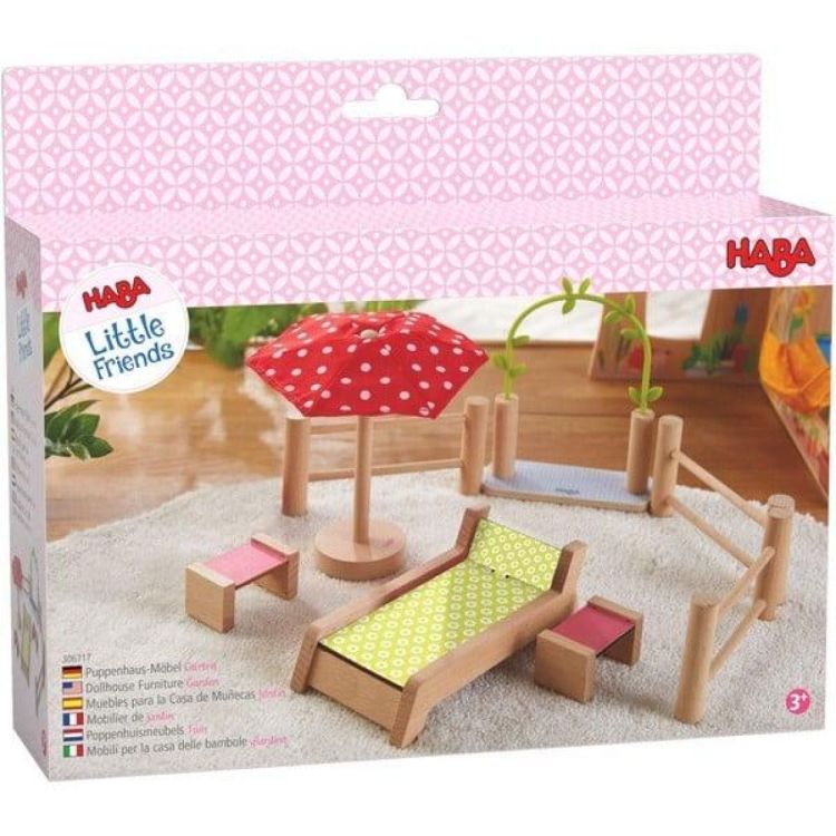 Haba Little Friends 'Houten Tuinmeubels' (1306717001) - SPADT - speelgoed met advies