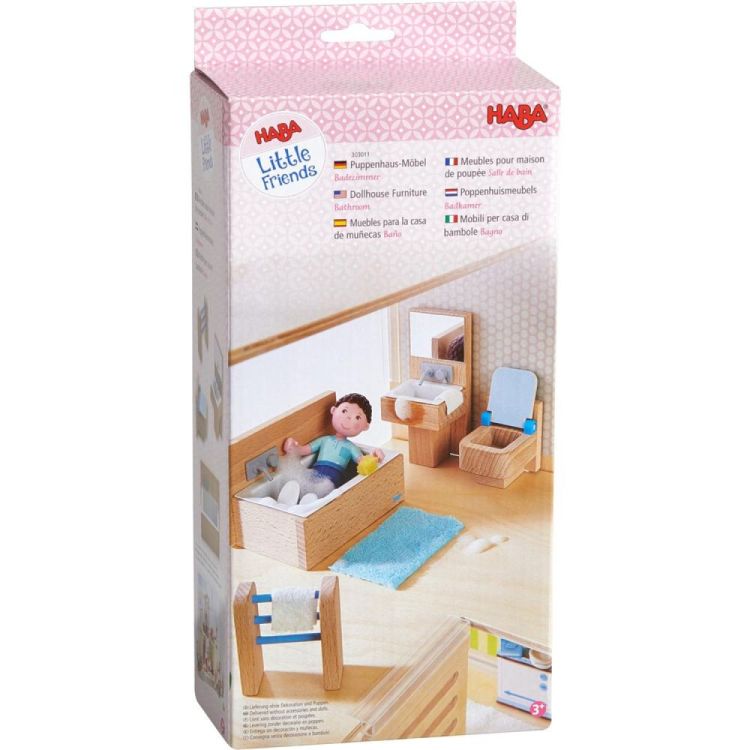 Haba Little Friends Poppenhuismeubels 'Badkamer' (1303011001) - SPADT - speelgoed met advies