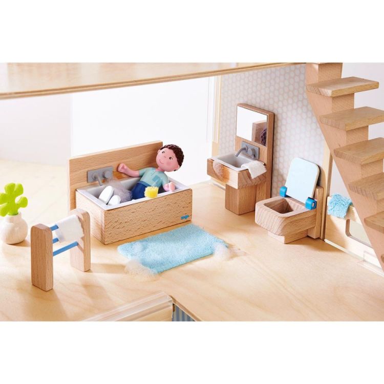 Haba Little Friends Poppenhuismeubels 'Badkamer' (1303011001) - SPADT - speelgoed met advies