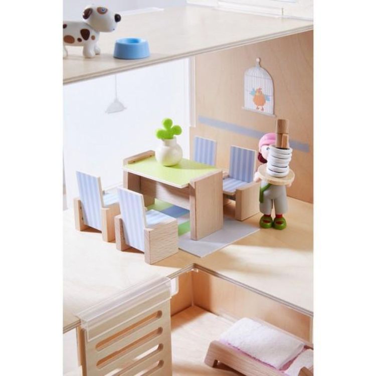 Haba Little Friends Poppenhuismeubels 'Eetkamer' (1303839001) - SPADT - speelgoed met advies